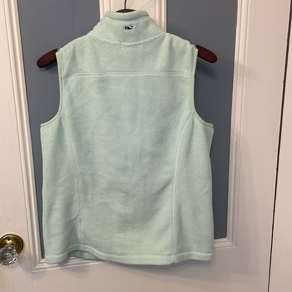 Vineyard Vines Westerly Fleece Vest Crystal Blue - Picture 10 of 12
